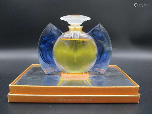 A Lalique Limited edition perfume, 1999 Flacon Collection, 'Jour et Nuit', etched to the