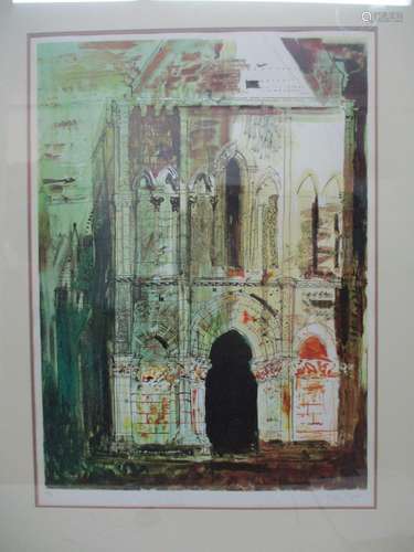 John Piper - Montpellier de Didonne, Charente, limited edition print 46/70, signed lower right