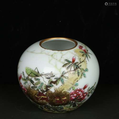 chinese enamel porcelain water pot
