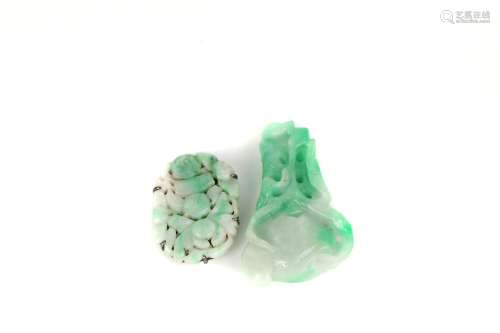 a group of chinese jadeite carvings