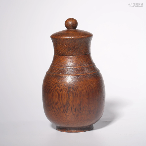 A Carved Bamboo Jar