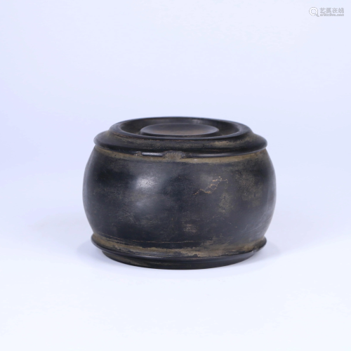 A Carved Drum-shaped Duan Inkstone