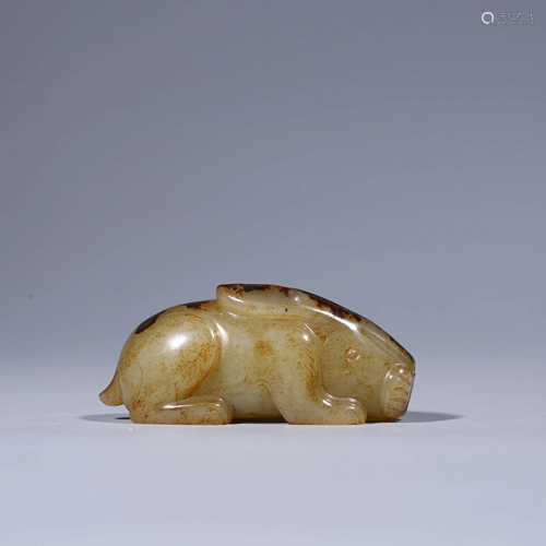 A Hetian Jade Rabbit Ornament