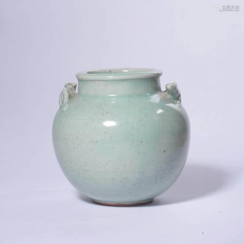 A Light Green Glazed Porcelain Vase