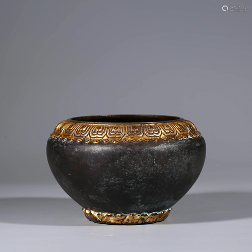 A Gilt-Bronze Censer