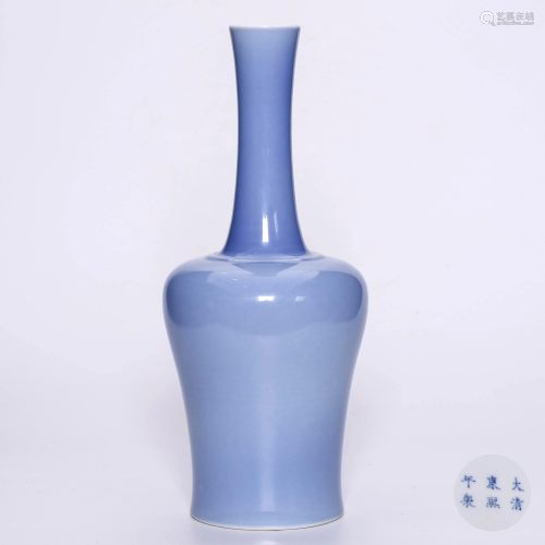 A Light-blue-glazed Porcelain Bell-shaped Vase