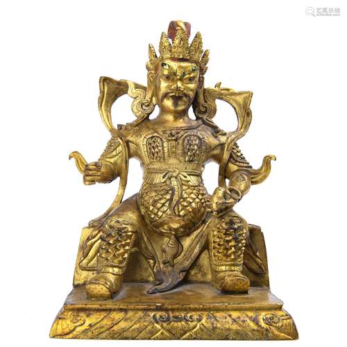 Gilt Bronze Figure Of Jambhala