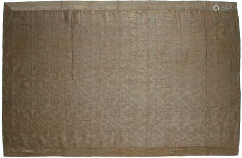 Silk and Gold Buddhist Priests Shawl, Prob. Meiji