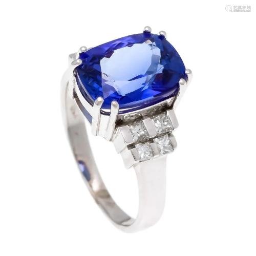 Tanzanite diamond ring WG 750/