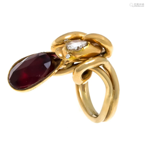 Garnet diamond snake ring GG 5