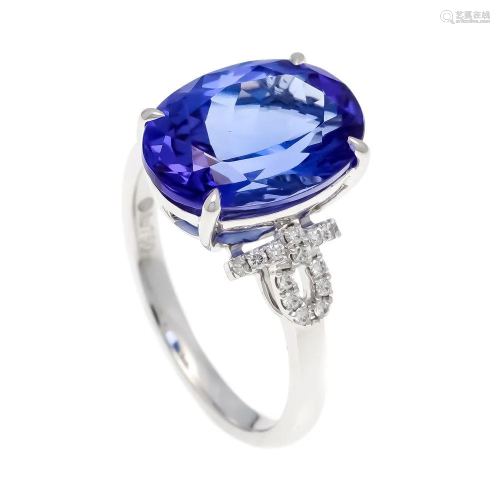 Tanzanite diamond ring WG 750/