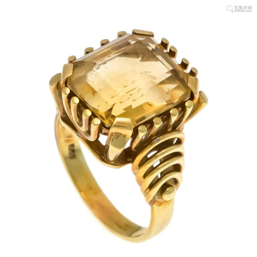 Citrine ring GG 585/000 with a