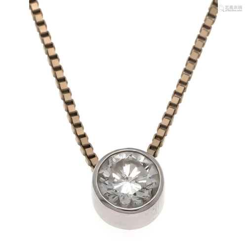 Diamond pendant WG 585/000 wit