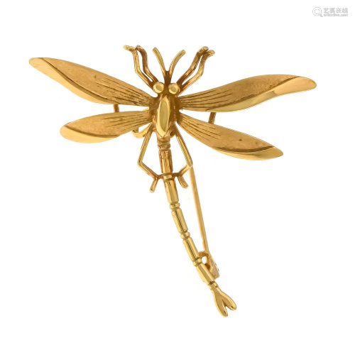 Pendant / brooch dragonfly GG