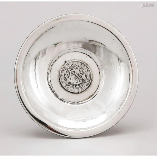 Round coin bowl, German, 20th