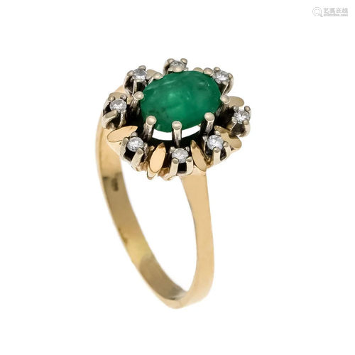 Emerald and diamond ring GG 58