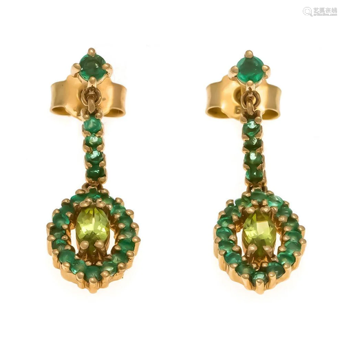 Peridot emerald ear studs GG 5