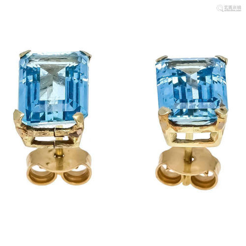 Aquamarine ear studs GG 585/00