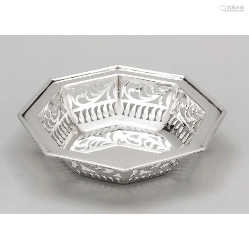 Octagonal bowl, 20th century,