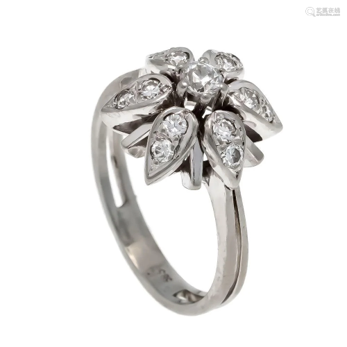 Diamond ring, WG 585/000 with
