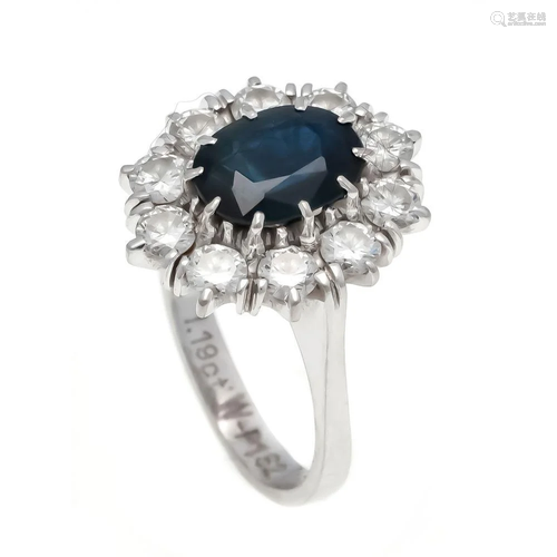 Sapphire and diamond ring WG 7