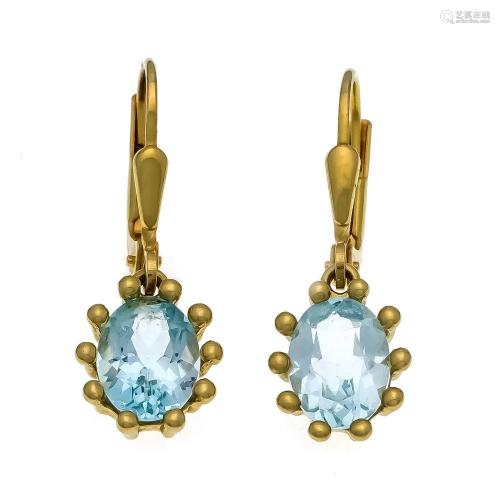 Blue topaz earrings GG 585/000