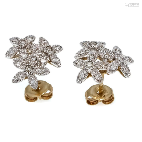 Diamond ear studs GG / WG 585/