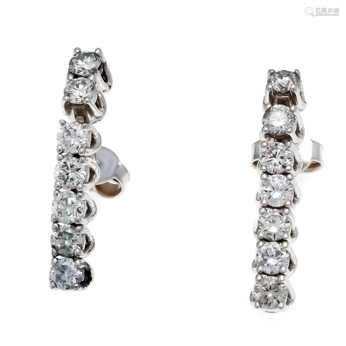 Diamond ear studs WG 585/000 w