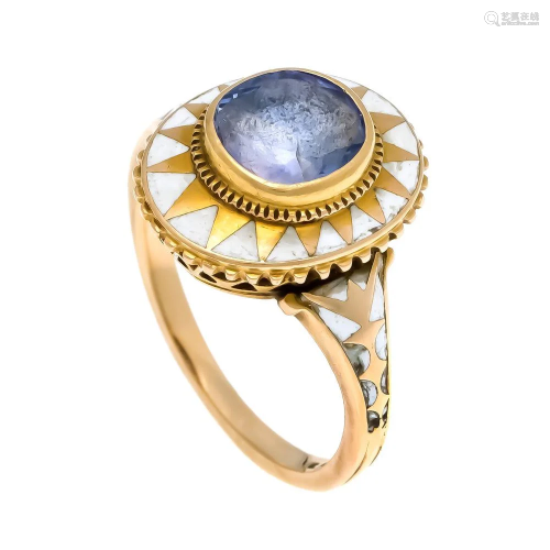 Sapphire enamel ring GG 585/00