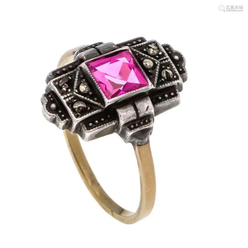 Ruby marcasite ring GG 333/000