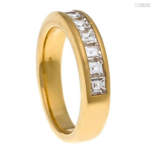 Diamond ring 750/000 gold with