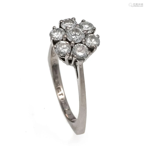 Diamond ring WG 750/000 with 7