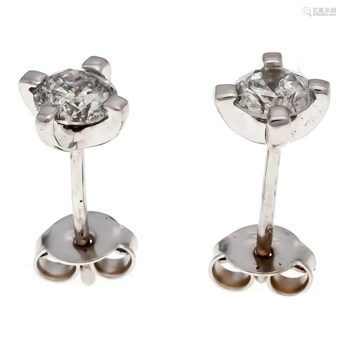 Diamond ear studs WG 585/000 w