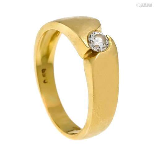 Diamond ring gold 750/000 with