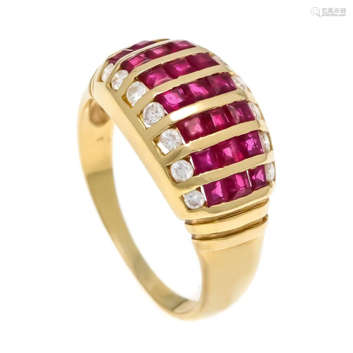 Ruby and brilliant ring GG 750