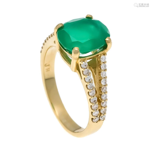 Emerald and diamond ring GG 58