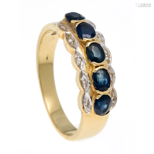 Sapphire diamond ring GG / WG