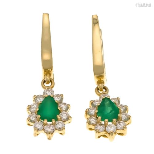 Emerald-diamond earrings GG 58