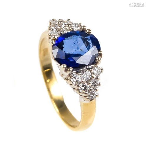 Sapphire and diamond ring GG /