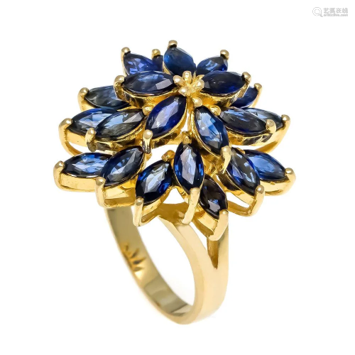 Sapphire ring GG 750/000 with
