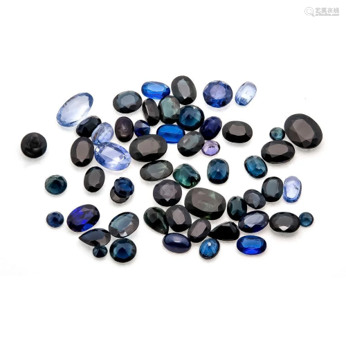 Mixed lot of sapphires, total