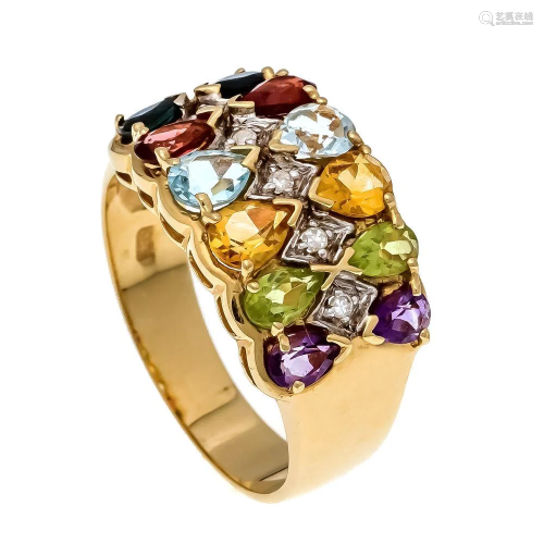 Multicolor diamond ring GG / W