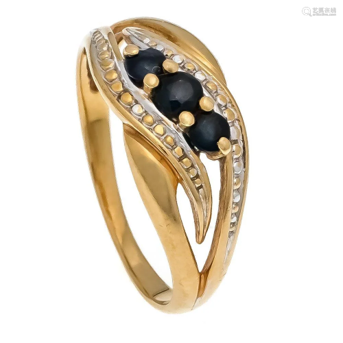 Sapphire ring GG / WG 750/000