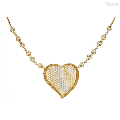 Diamond necklace GG 750/000 wi