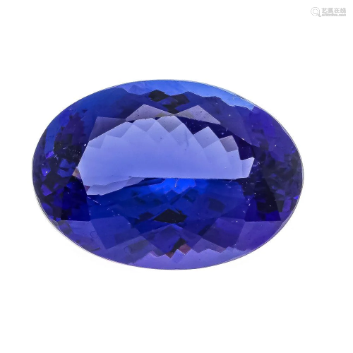 Tanzanite 12.40 ct, oval fac.,