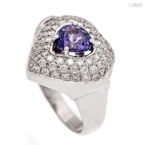 Tanzanite diamond ring WG 585/