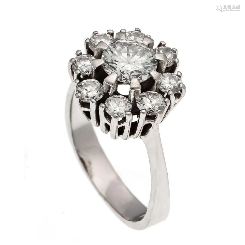 Diamond ring WG 750/000 with a