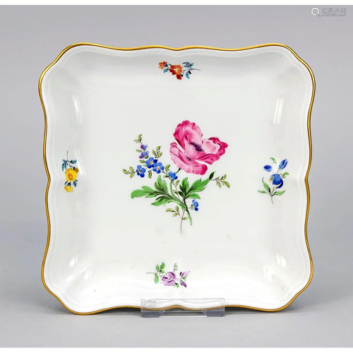 CarrÃ© bowl, Meissen, mark 1970