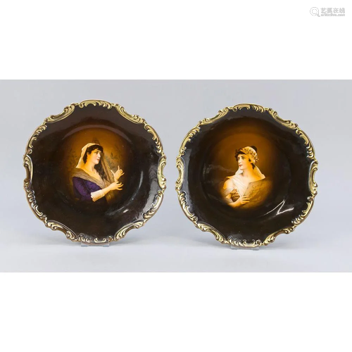 Pair of image plates, 20th cen