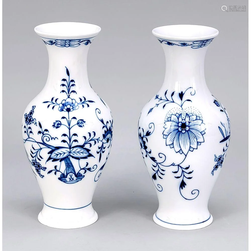 Pair of vases, Meissen, marks